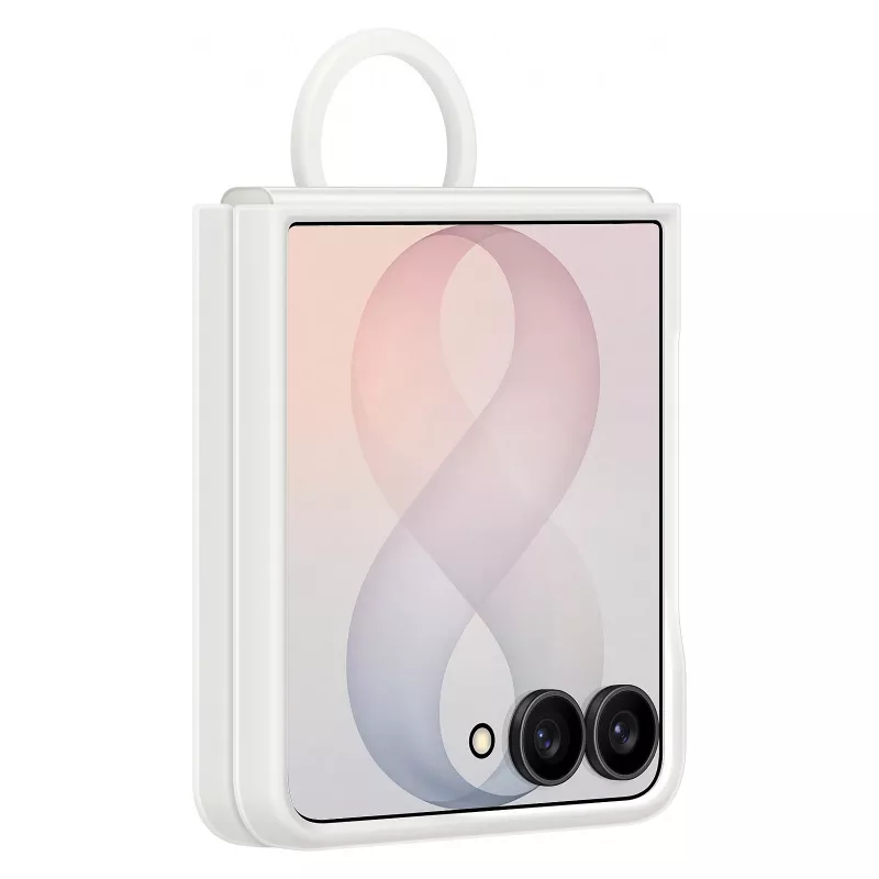 Samsung Capa com Anel e Íman de Silicone para Galaxy Z Flip8, Branco