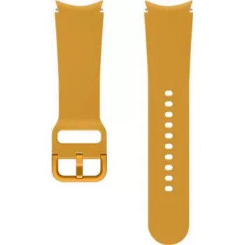 Samsung Pulseira desportiva para Galaxy Watch (20 mm, S/M) – amarelo-mostarda fluoroelastómero ET-SFR86SYEGEU