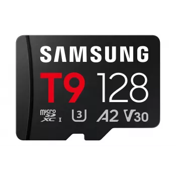 Cartão de Memória Samsung T9 MB-MH128T 128GB microSDXC UHS-I U3 V10