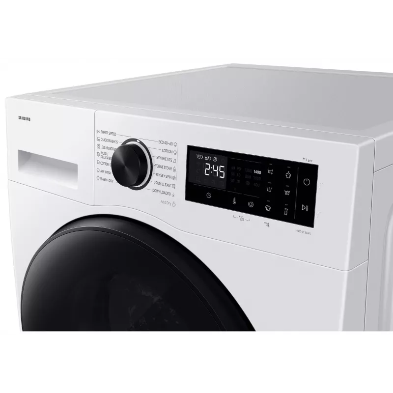 Samsung WD90HG5U34BELE máquina de lavar com secador, 9 kg lavagem / 6 kg secagem, 1400 rpm, branco