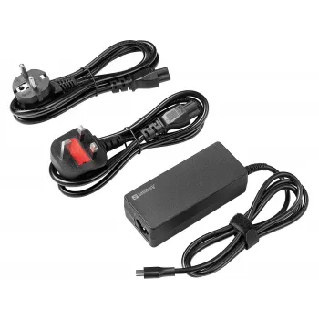 SANDBERG Carregador USB-C AC PD65W EU+UK