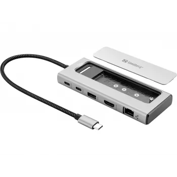 Dock de Viagem SANDBERG USB-C 6em1 SSD, 136-82