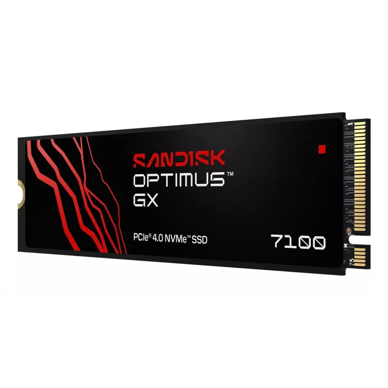 SanDisk 2TB M.2 NVMe PCIe 4.0 SSD interna - 1200 TBW, 7250 MB/s de leitura, 6900 MB/s de escrita