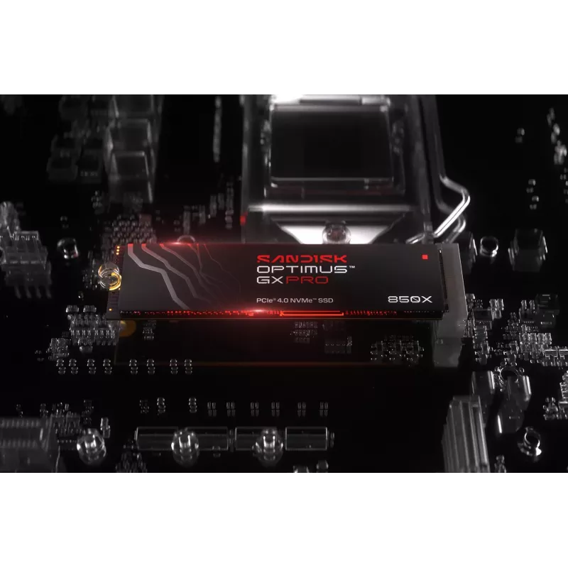 SanDisk 2TB M.2 NVMe PCIe 4.0 SSD interna - 7300 MB/s de leitura, 6600 MB/s de escrita