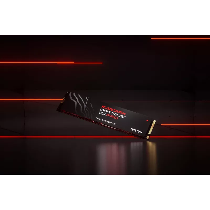 SanDisk 2TB M.2 NVMe PCIe 4.0 SSD interna - 7300 MB/s de leitura, 6600 MB/s de escrita