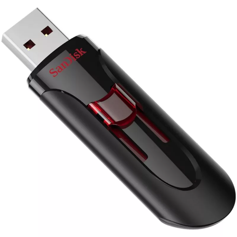 Pen drive SanDisk Cruzer Glide 256GB USB 2.0 (SDCZ600-256G-G35) - preta
