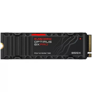 SanDisk Optimus GX PRO 850X 4TB SSD interno, M.2 2280 D5-M, PCIe 4.0 x4 NVMe, encriptação TCG Opal 2.01, dissipador de calor integrado