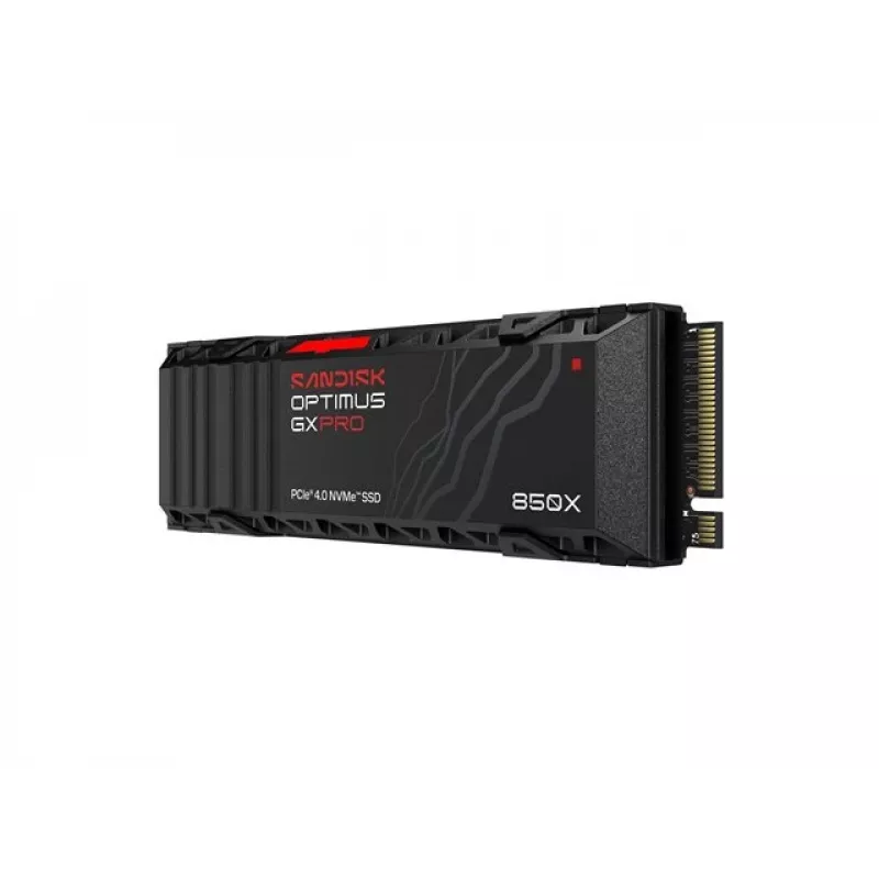 SanDisk Optimus GX PRO 850X 4TB SSD interno, M.2 2280 D5-M, PCIe 4.0 x4 NVMe, encriptação TCG Opal 2.01, dissipador de calor integrado