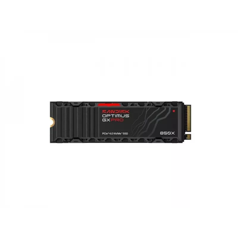 SanDisk Optimus GX PRO 850X 4TB SSD interno, M.2 2280 D5-M, PCIe 4.0 x4 NVMe, encriptação TCG Opal 2.01, dissipador de calor integrado