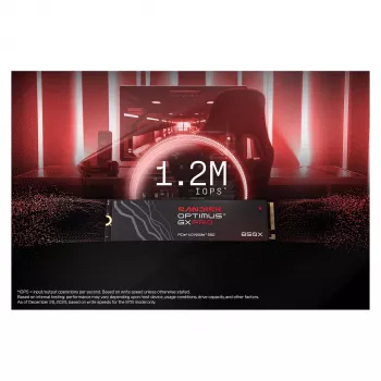 SanDisk Optimus GX PRO 850X 8TB M.2 2280 PCIe Gen4 x4 NVMe SSD com encriptação AES-256-Bit