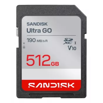 SanDisk Ultra GO microSDXC 512GB UHS-I U1 V10 A1 até 190 MB/s Leitura