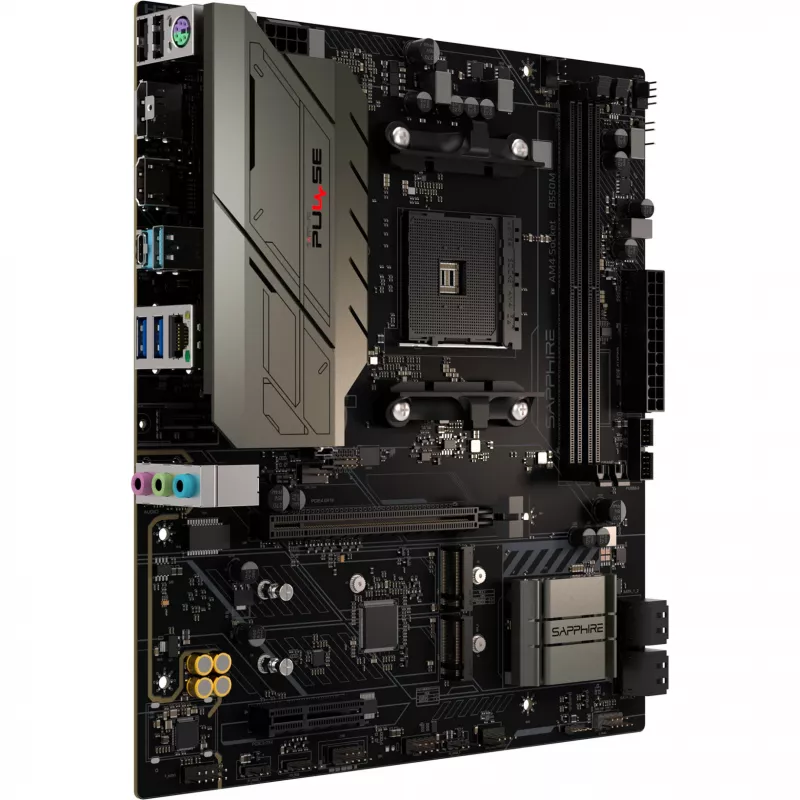 Placa-mãe SAPPHIRE PULSE B550M AMD AM4 DDR4 Micro-ATX