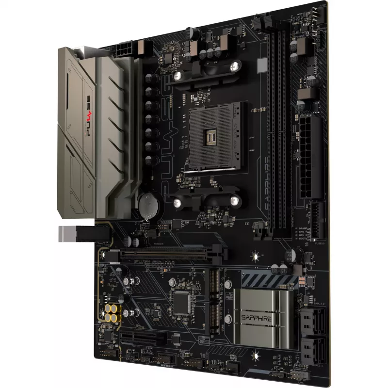 Placa-mãe SAPPHIRE PULSE B550M AMD AM4 DDR4 Micro-ATX