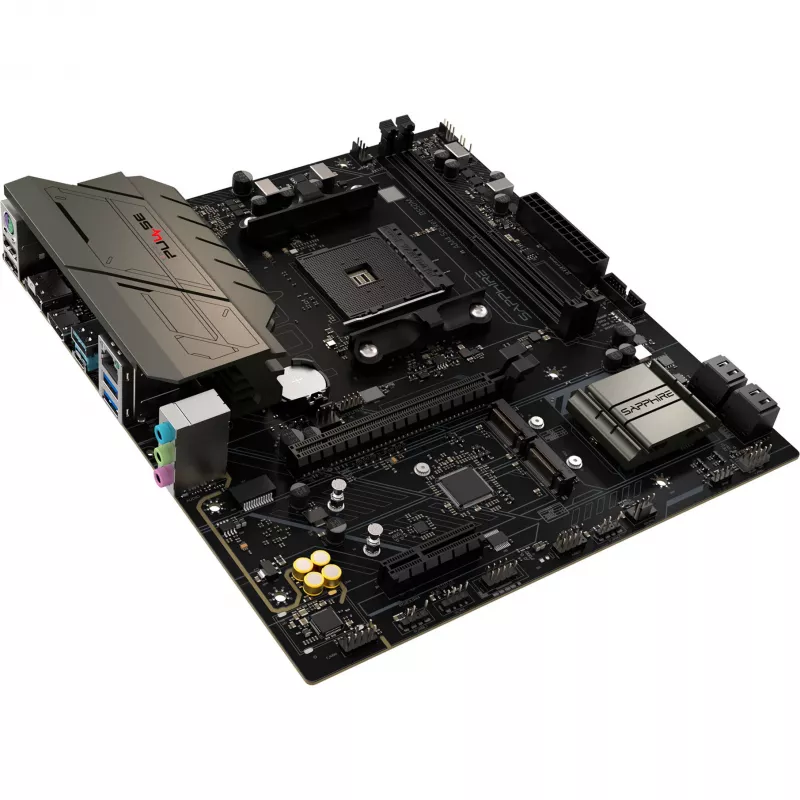 Placa-mãe SAPPHIRE PULSE B550M AMD AM4 DDR4 Micro-ATX