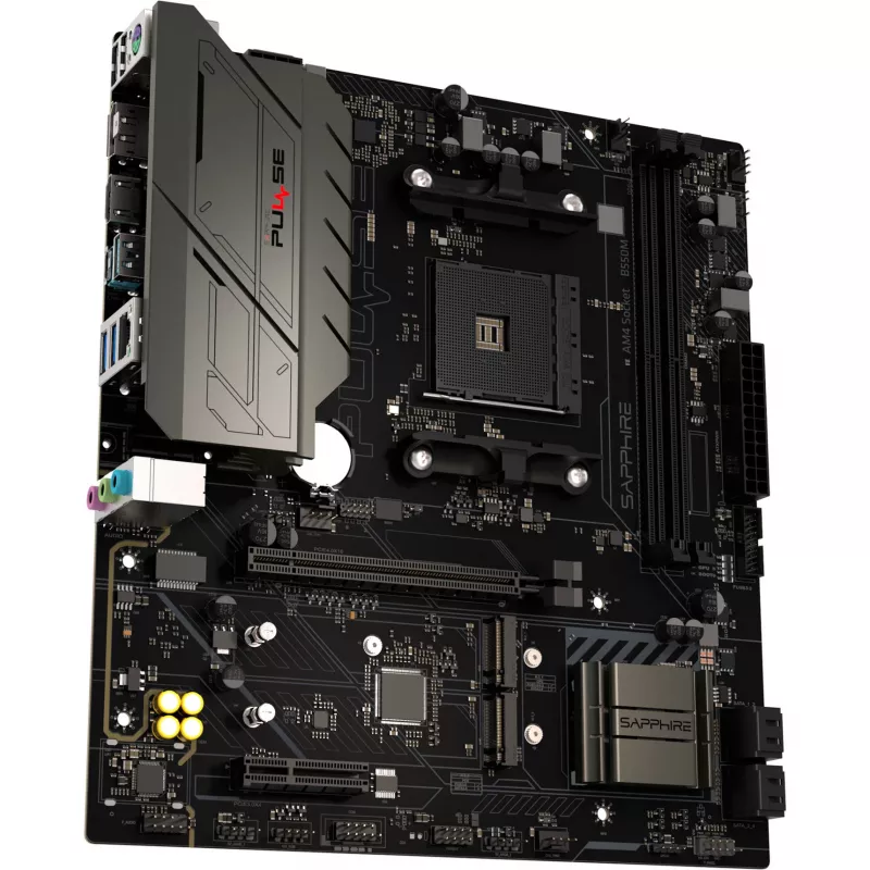 Placa-mãe SAPPHIRE PULSE B550M AMD AM4 DDR4 Micro-ATX