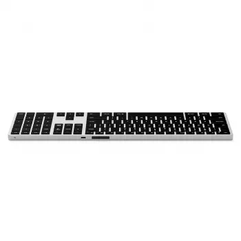 Teclado Bluetooth Satechi Slim X3 com teclado numérico - prateado