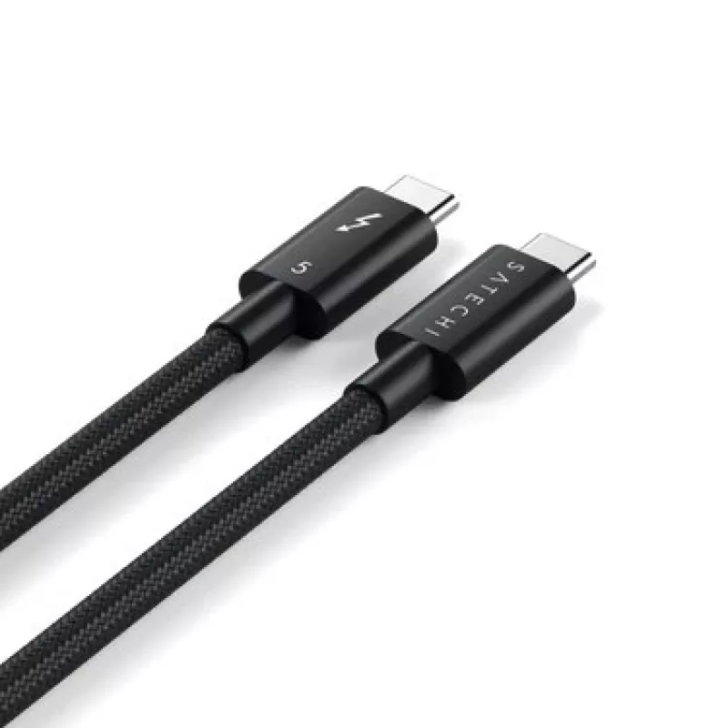 SATECHI cabo Thunderbolt 5 Pro 1m USB-C para USB-C – 120Gbit/s, 240W, preto