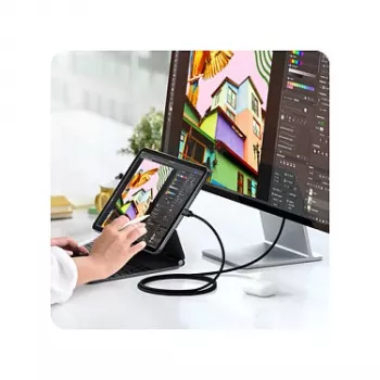 SATECHI cabo Thunderbolt 5 Pro 1m USB-C para USB-C – 120Gbit/s, 240W, preto