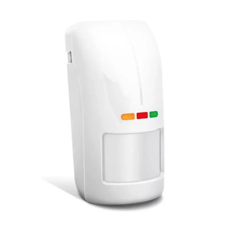 Sensor de movimento exterior duplo PIR+MW Satel OPAL Pro (branco, sem suporte)