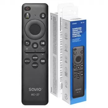 SAVIO RC-27 telecomando universal de substituição para Samsung Smart TV – preto