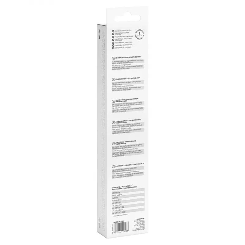 SAVIO RC-29 Comando universal para televisores SHARP