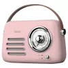 SAVIO RS-03 rádio portátil FM/AM com reprodução MP3 USB/SD, rosa