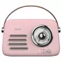 SAVIO RS-03 rádio portátil FM/AM com reprodução MP3 USB/SD, rosa