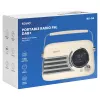 SAVIO RS-04 rádio portátil DAB+ FM com bateria recarregável, ecrã LCD, duplo alarme, preto