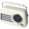 SAVIO RS-04 rádio portátil DAB+ FM com bateria recarregável, ecrã LCD, duplo alarme, preto