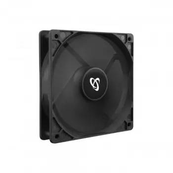 Ventoinha para Caixa de PC SBOX CF-120 120mm, Preta, 1200 rpm, 38 CFM, 23,2 dBA, Rolamento Hidráulico, 3-Pin + Molex