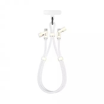 SBOX Lanyard White cabo USB-C para USB-C 1,5 m branco