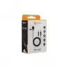 SBOX PM-402 Suporte de secretária para monitor único com mola a gás para ecrãs de 17-32 polegadas, 9 kg, VESA 75/100, grampo e passagem, preto