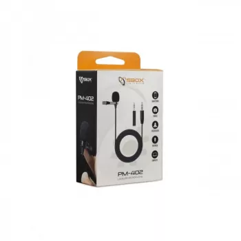 SBOX PM-402 Suporte de secretária para monitor único com mola a gás para ecrãs de 17-32 polegadas, 9 kg, VESA 75/100, grampo e passagem, preto