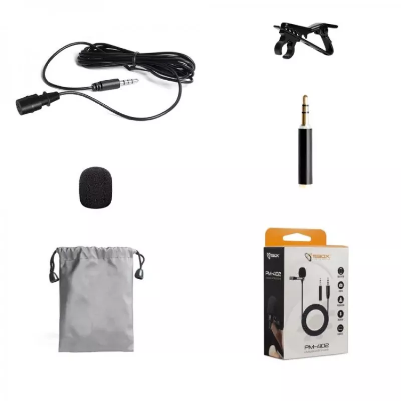 SBOX PM-402 Suporte de secretária para monitor único com mola a gás para ecrãs de 17-32 polegadas, 9 kg, VESA 75/100, grampo e passagem, preto