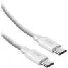 SBS cabo USB-C para USB-C trançado em nylon 2m 100W branco
