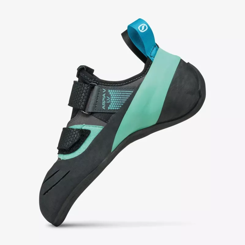 Scarpa ARPIA V LV Sapato de escalada, 38.5, Shark - Aqua