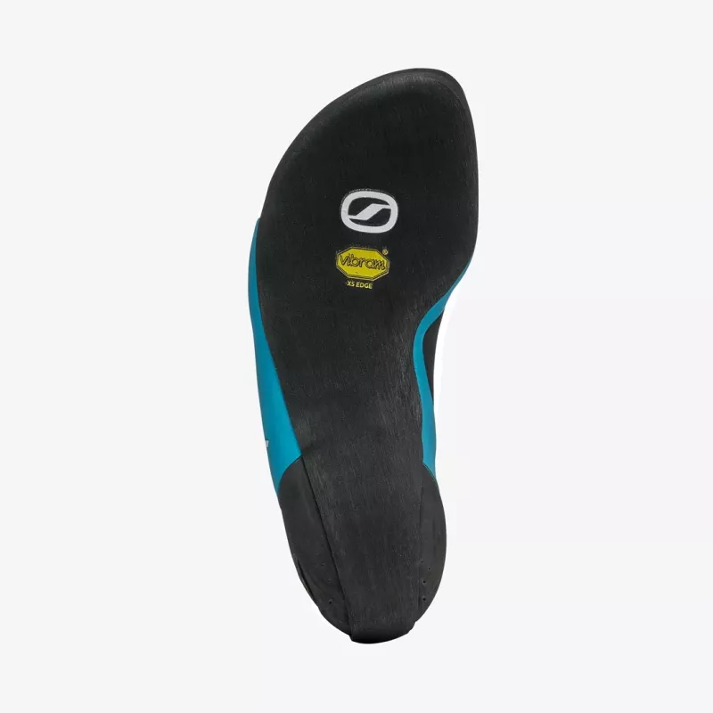 Sapatos de escalada Scarpa Boostic - downturn agressivo, Vibram XS Edge, parte superior em microfibra, unissexo