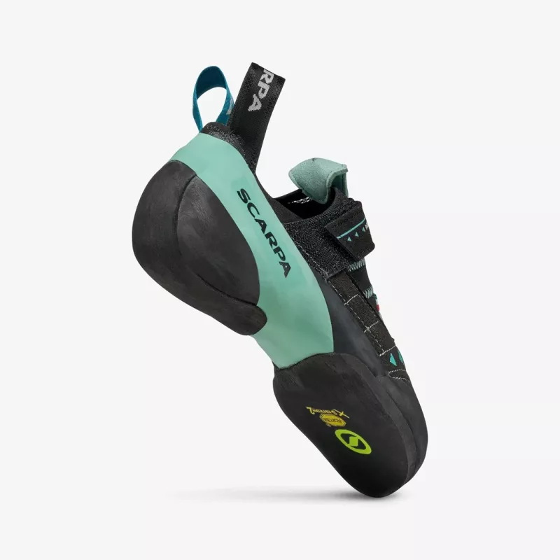 SCARPA Instinct VS Sapatilhas de escalada para mulher - Black/Aqua - EU 38.5