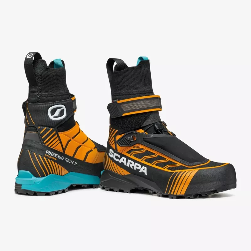 Botas de alpinismo Scarpa Ribelle Tech 3 HD - Preto/Laranja vivo - Tamanho 38 EU