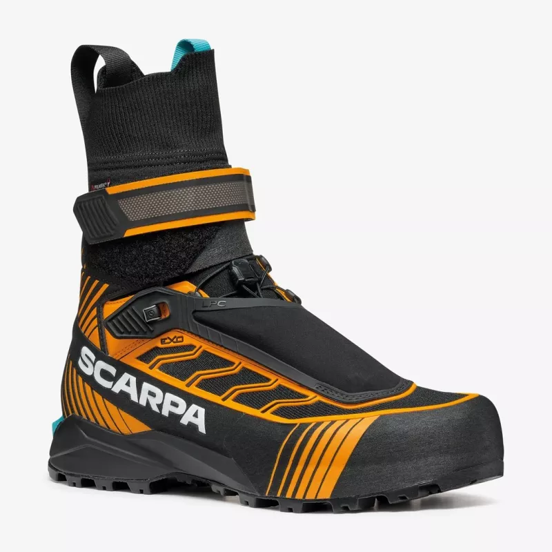 Botas de montanha Scarpa Ribelle Tech 3 HD - preto/laranja vivo - tamanho 46