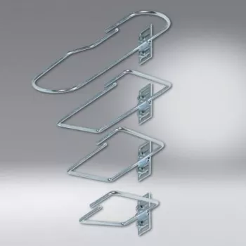 SCHÄFER IT SYSTEMS suporte de gestão de cabos em aço, 82 x 170 mm, preto (7968200)