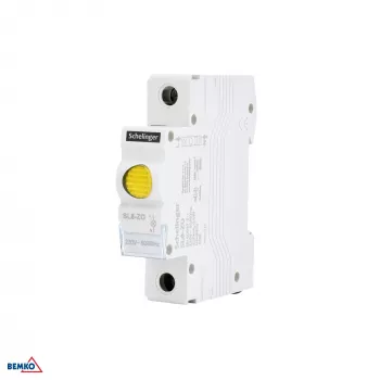 SCHELINGER SL8 sinalizador LED amarelo 230V AC para montagem em quadro IP65