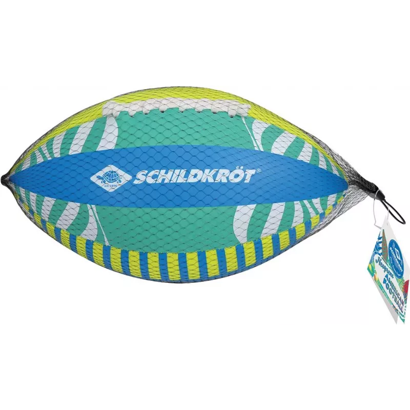 Bola de futebol americano SCHILDKROT neoprene tamanho 6 - superfície têxtil macia, resistente à água salgada, juventude praia e água 970345