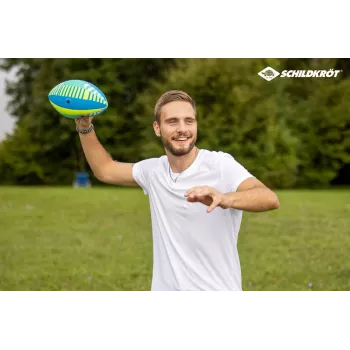 Bola de futebol americano SCHILDKROT neoprene tamanho 6 - superfície têxtil macia, resistente à água salgada, juventude praia e água 970345
