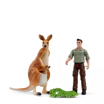 Schleich Pocket Set! Canguru Tour com Ranger