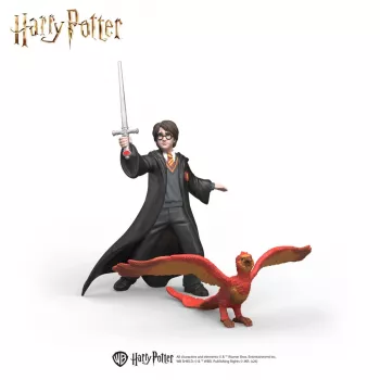 Schleich Wizarding World Harry Potter & Fawkes com Espada