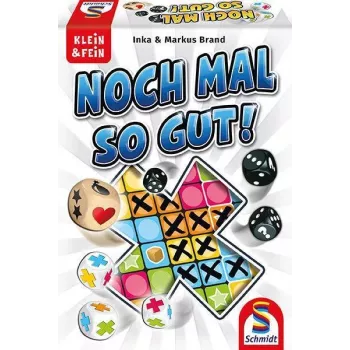 Schmidt Spiele Nochmal so gut (49365) - expansão do jogo de dados para Nochmal!, 1-6 jogadores, a partir dos 8 anos, 20-30 minutos, 2 blocos de jogo de dupla face, 4 novas variantes de jogo, língua alemã