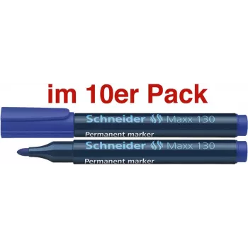 SCHNEIDER 130 Marcador permanente, ponta redonda, azul, 1,0-3,0 mm, recarregável 113003