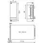 SCHROFF 21006945 Painel frontal