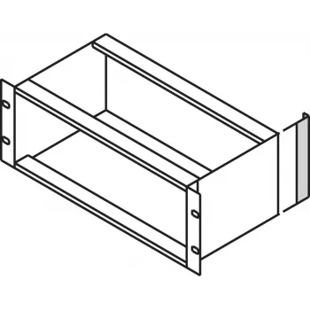 SCHROFF Terminal de perfil de canto EMC para caixa 3U, alumínio, cromatizado claro, 128,4 mm, 24561198